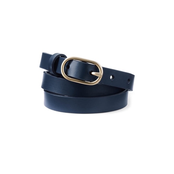 Lands' End Accessories - Land’s End Women's Skinny Leather Belt